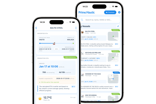 Primo Nautic vessel tracking app